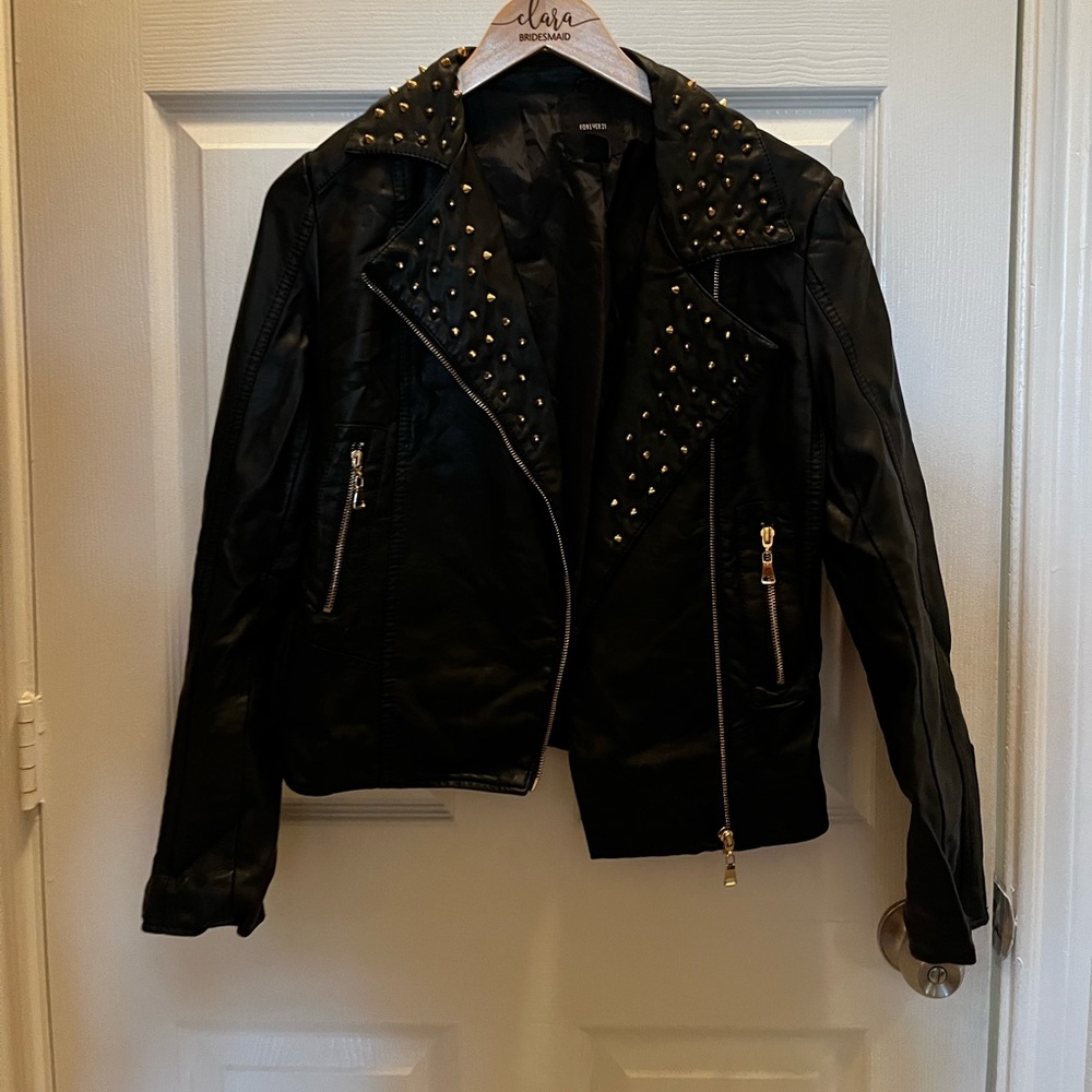 Forever 21 fake leather jacket